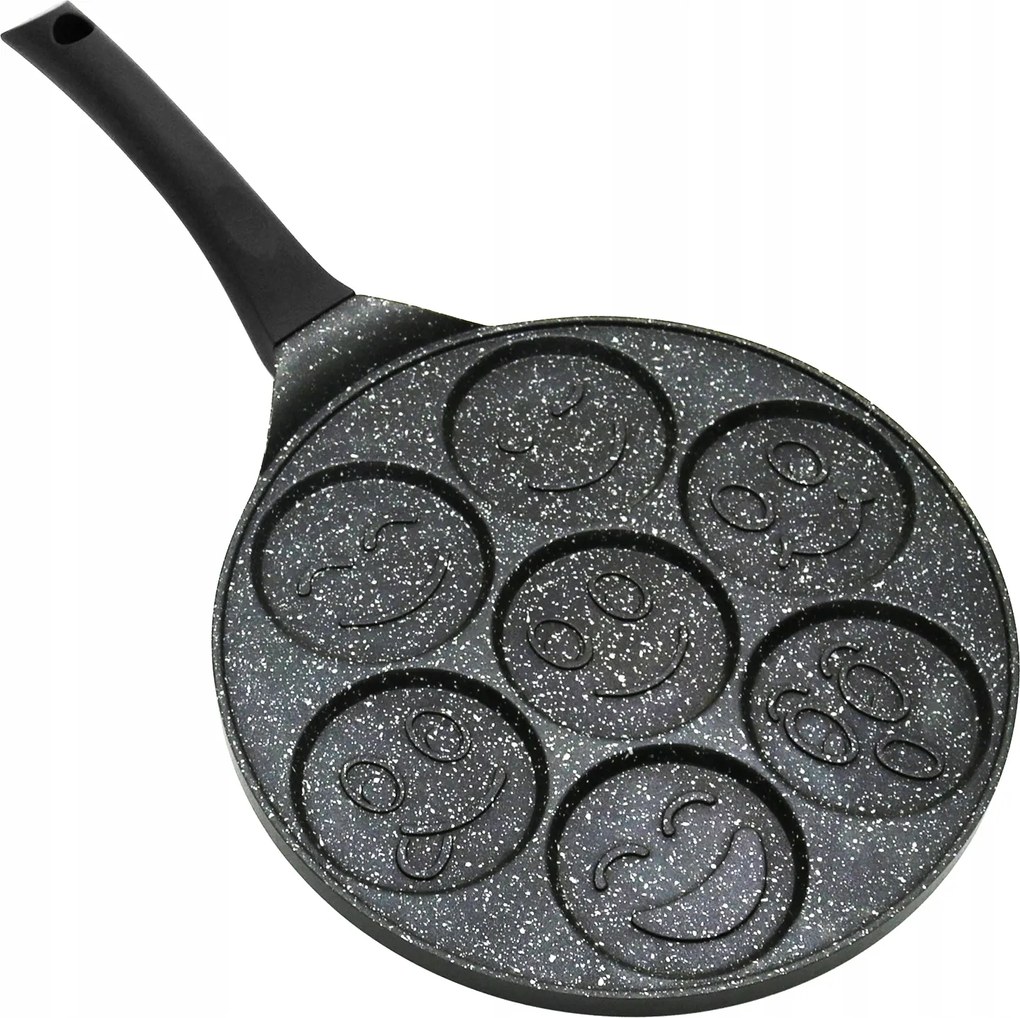 Palacsintasütő Smiley Emoji Pancakes tojás márvány Indukciós 26cm