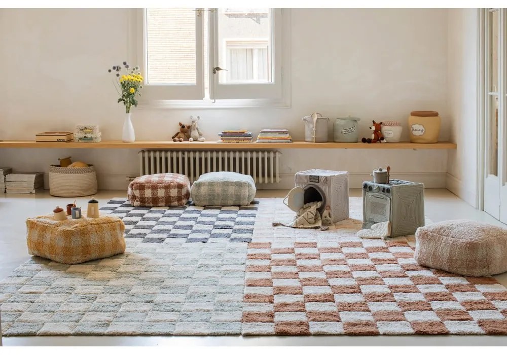 Krémszínű textil játéktároló kosár ø 20x23 cm Jam Jar – Lorena Canals