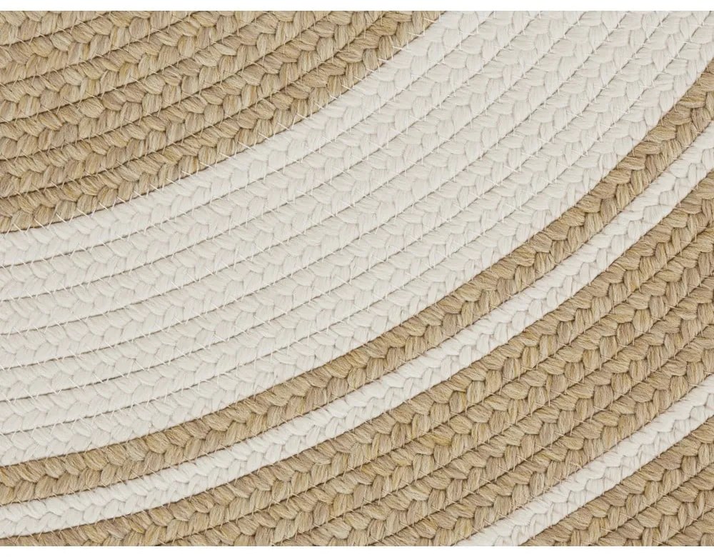 Természetes színű kerek kültéri szőnyeg ø 150 cm - NORTHRUGS