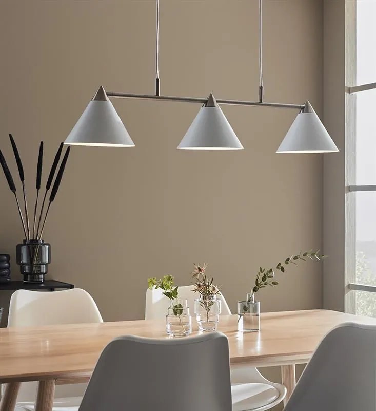MARKSLÖJD 108075 KLINT Többágú Függesztett Lámpa Fehér, Ezüst E14 IP20