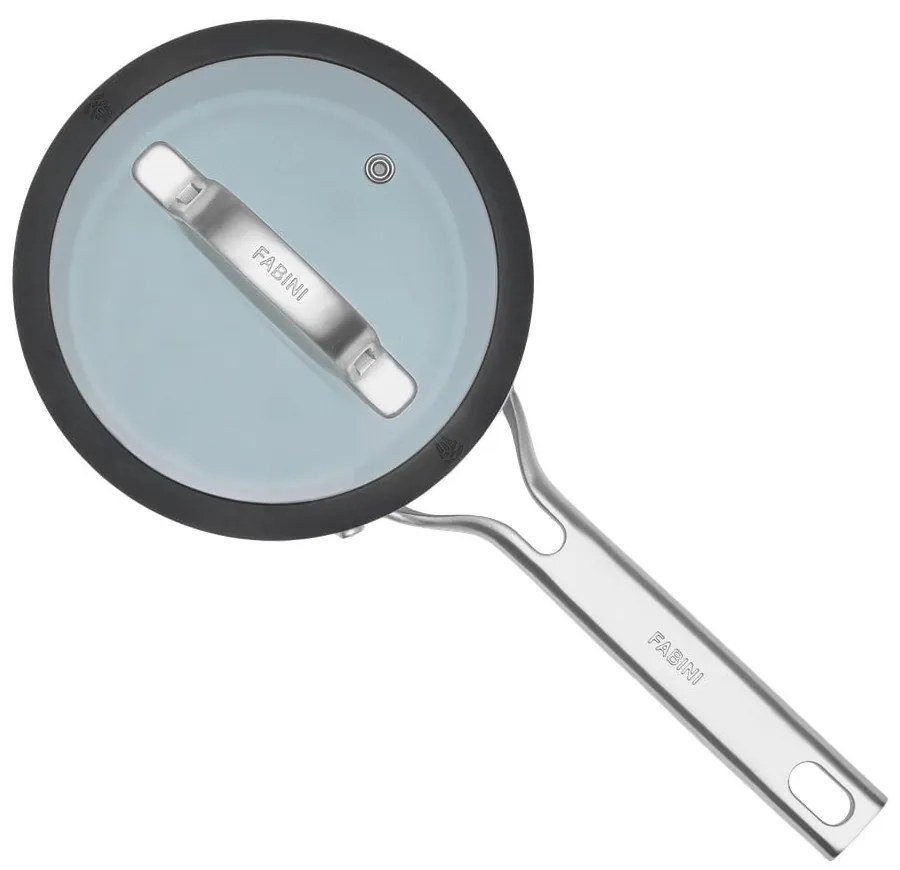 Indukciós tűzhelyhez alkalmas edény fedővel-kerámia felülettel 1,3 l Meda 3.0 – FABINI