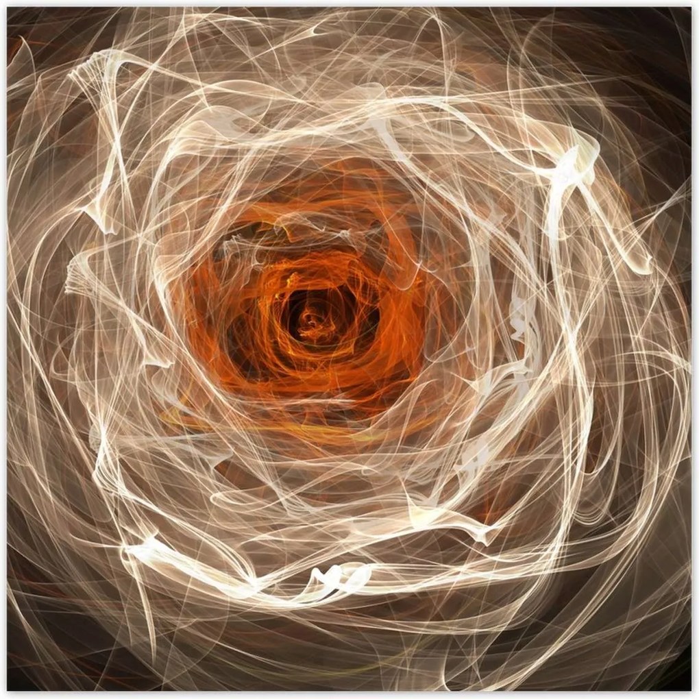 Poszterek 100x100 Fraktál rózsa