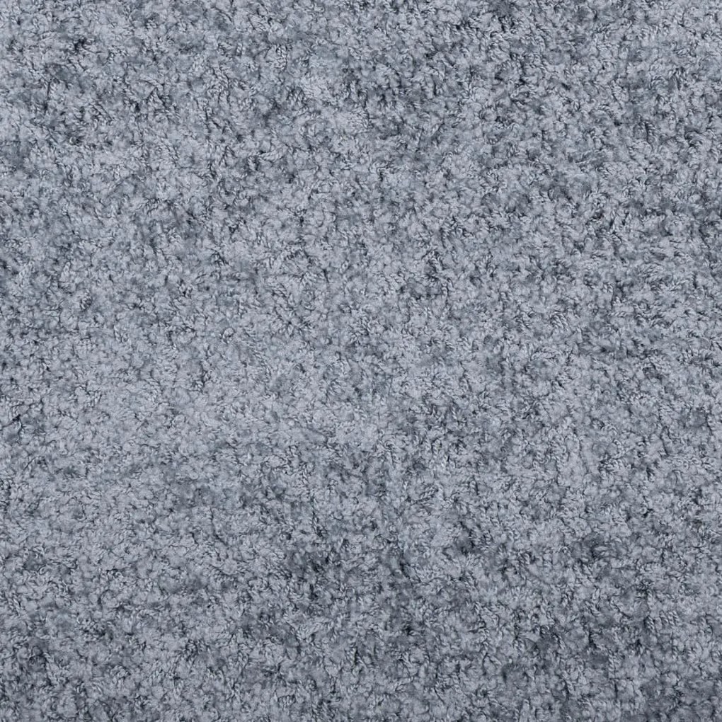 PAMPLONA kék magas szálú bolyhos modern szőnyeg 100 x 200 cm