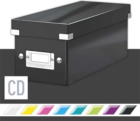 CD-doboz, LEITZ Click&Store, fekete (E60410095)