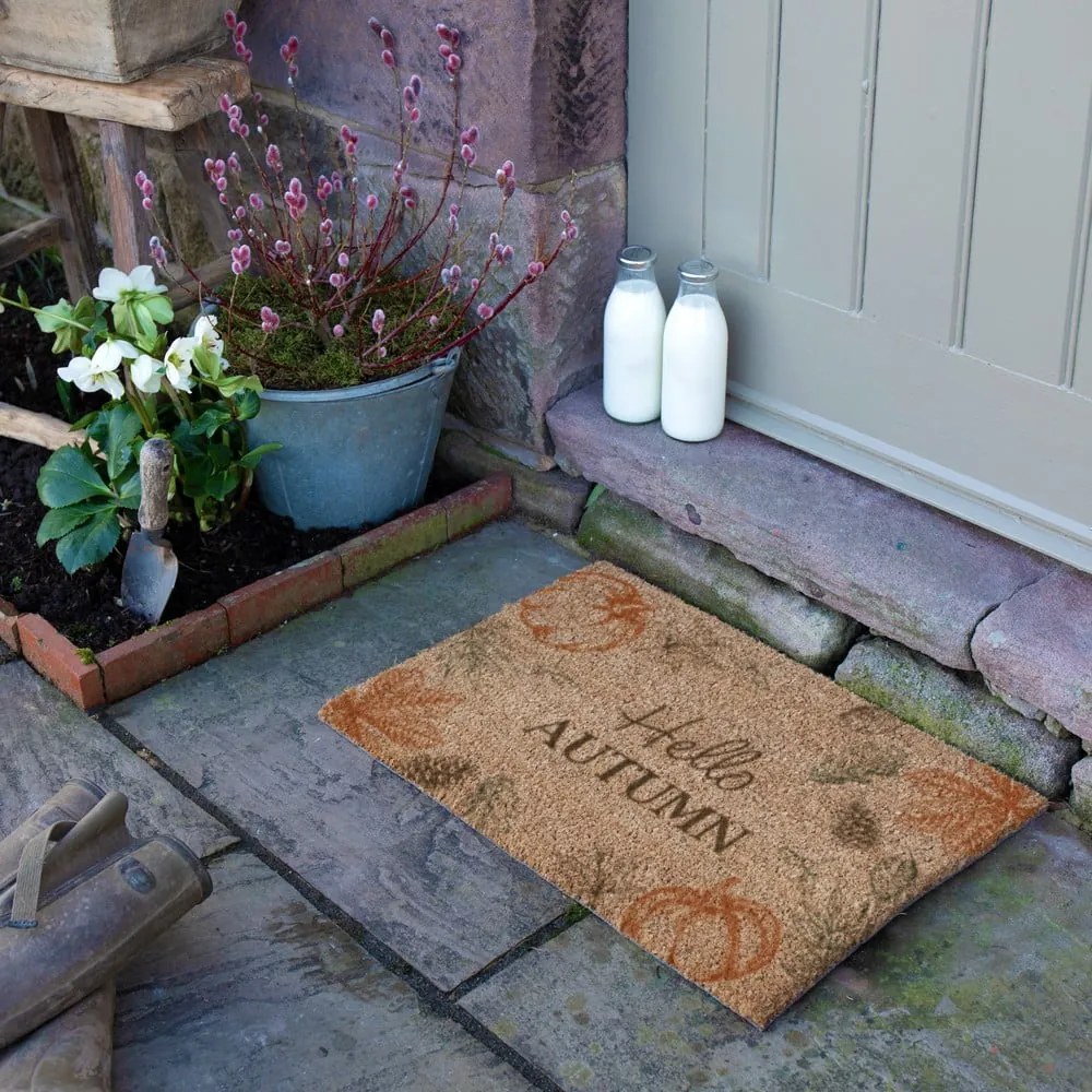 Kókuszrost lábtörlő 40x60 cm Hello Autumn – Artsy Doormats