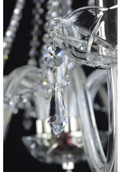 Wranovsky JWZ117082101 - Kristály csillár láncon BONTON 8xE14/40W/230V