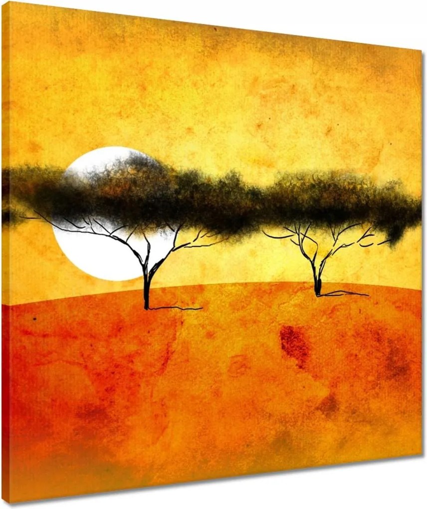 Vászonkép 50x50 Esti tájkép