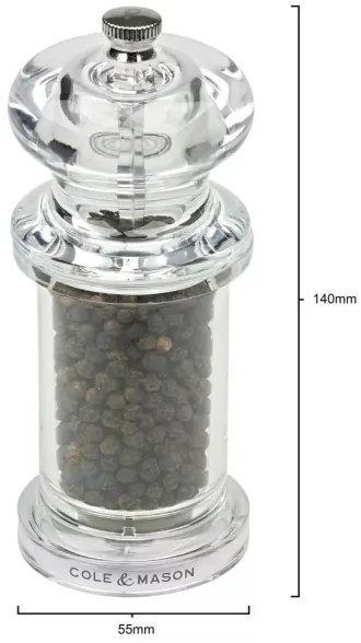 Cole&Mason PRECISION MILLS - 2 db só- és borsőrlő, 14 cm