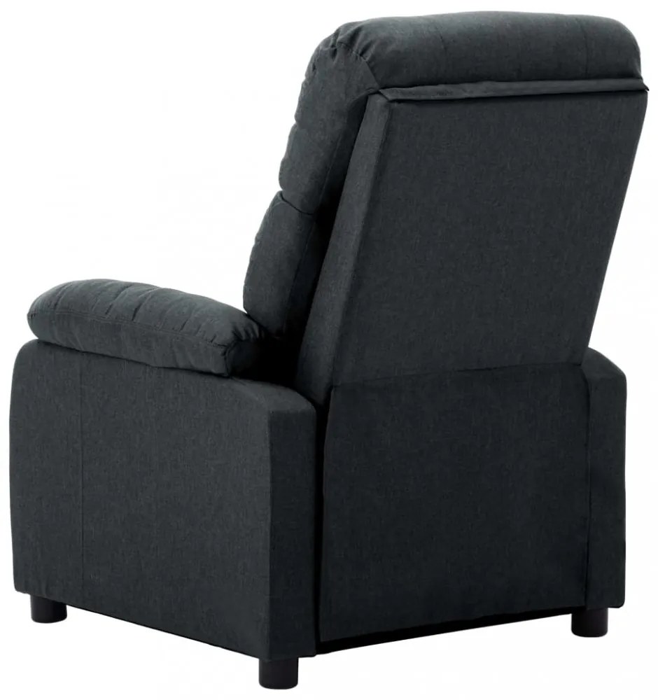 sötétszürke szövet dönthető fotel