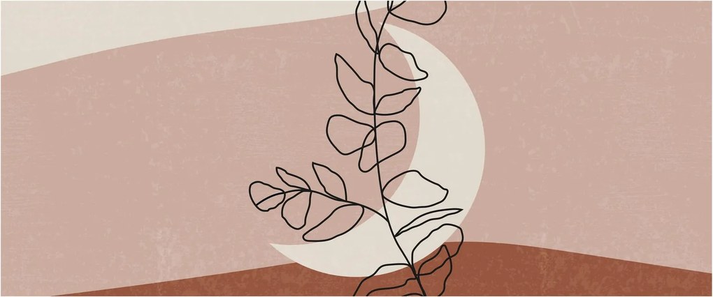 Kép - Boho levelek N⁰2 (120x50 cm)