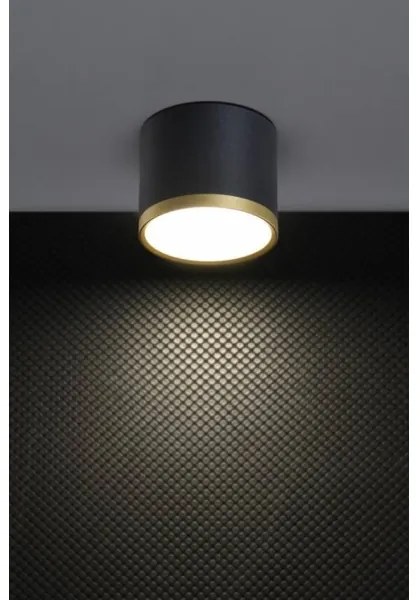 LED spotlámpa TUBA LED/9W/230V fekete/arany