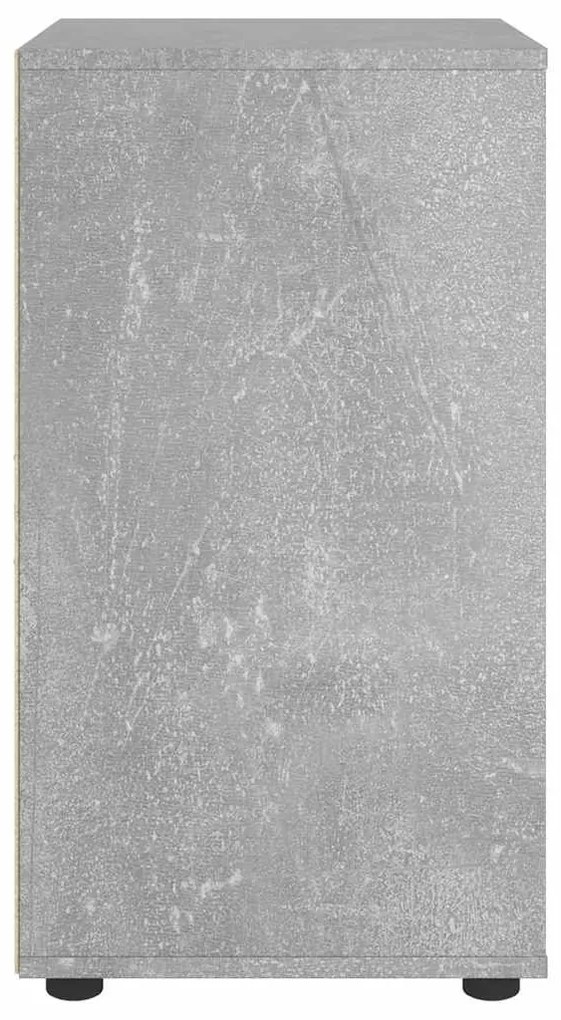VISNES betonszürke szerelt fa tálalószekrény 60x40x73 cm