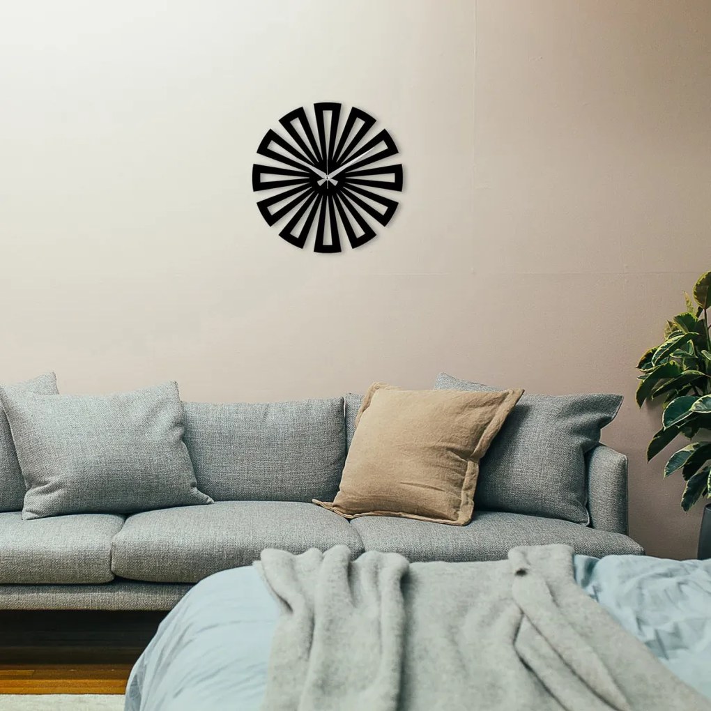 Enzoclock fém falióra, 48×48 cm – S003