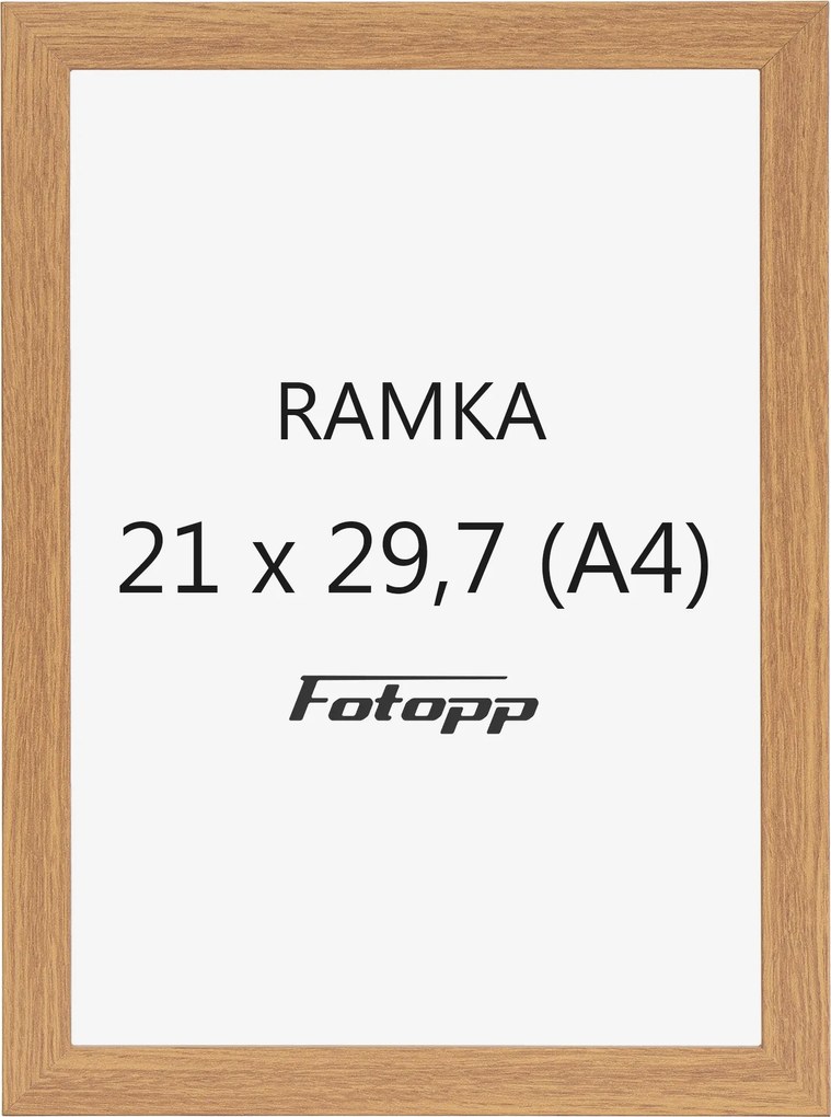 Képkeret 21x29,7cm A4 barna fotókeret
