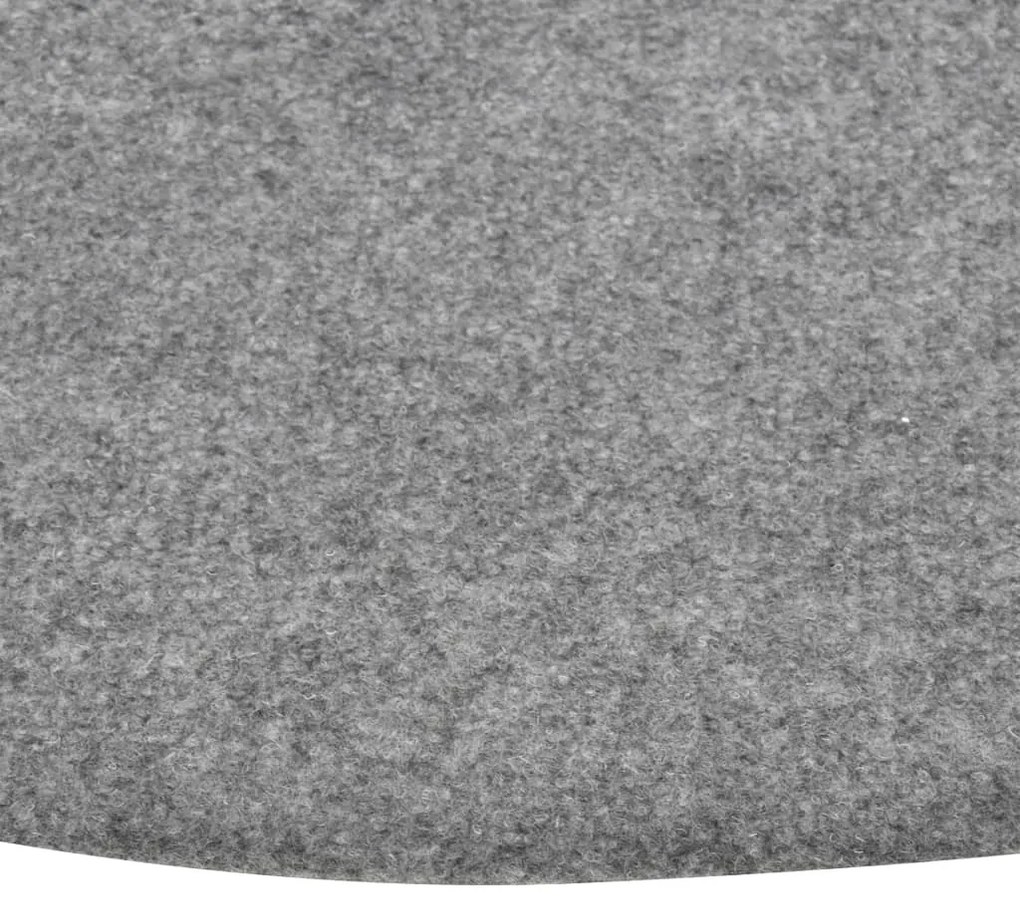 szürke szegecses aljú kerek PP műfű átm. 95 cm
