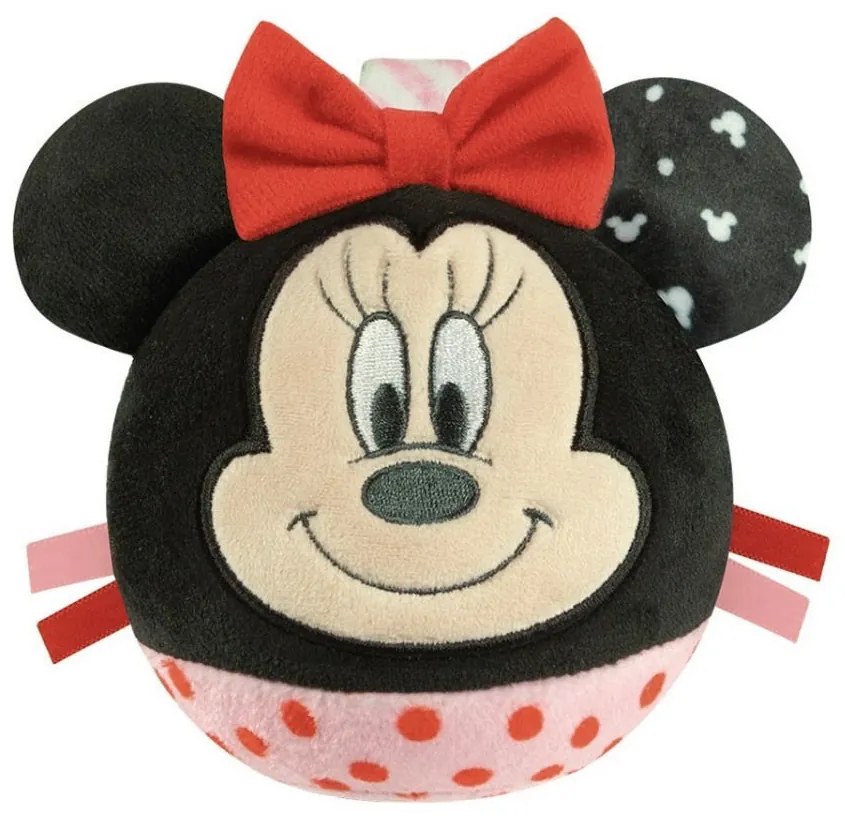 Disney Minnie Round plüss labdafigura, baba csörgő Clementoni