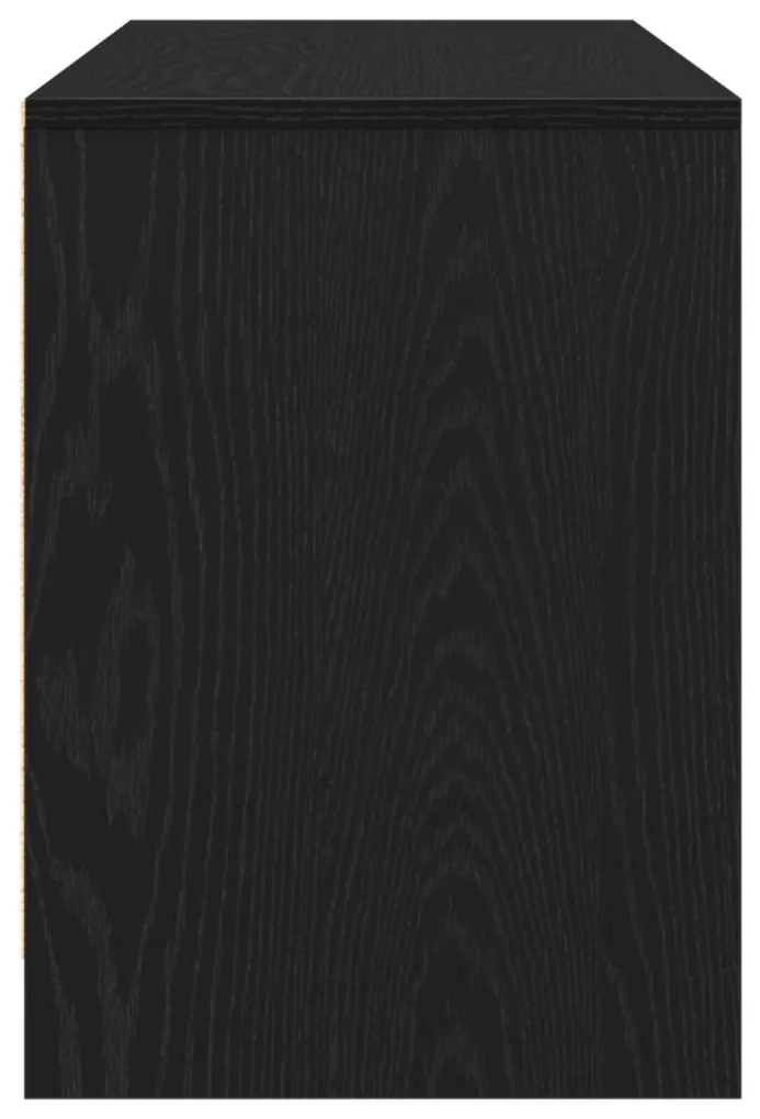 TV Szekrény Fekete Tölgy 102x37,5x52,5 cm Mérnöki Fa