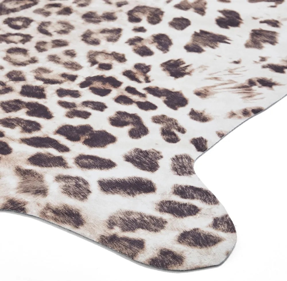 Barna-bézs szőnyeg 130x155 cm Faux Leopard – Think Rugs