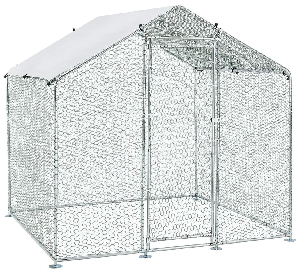 Juskys Kültéri tyúkól ketrec - 2x2x2 m