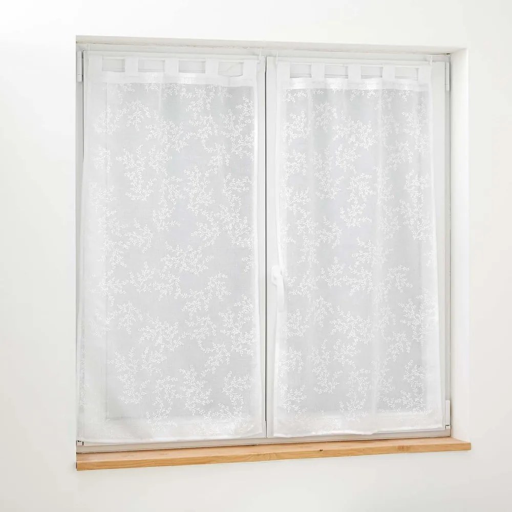 Fehér átlátszó függöny szett 2 db-os 60x120 cm Karla – douceur d'intérieur