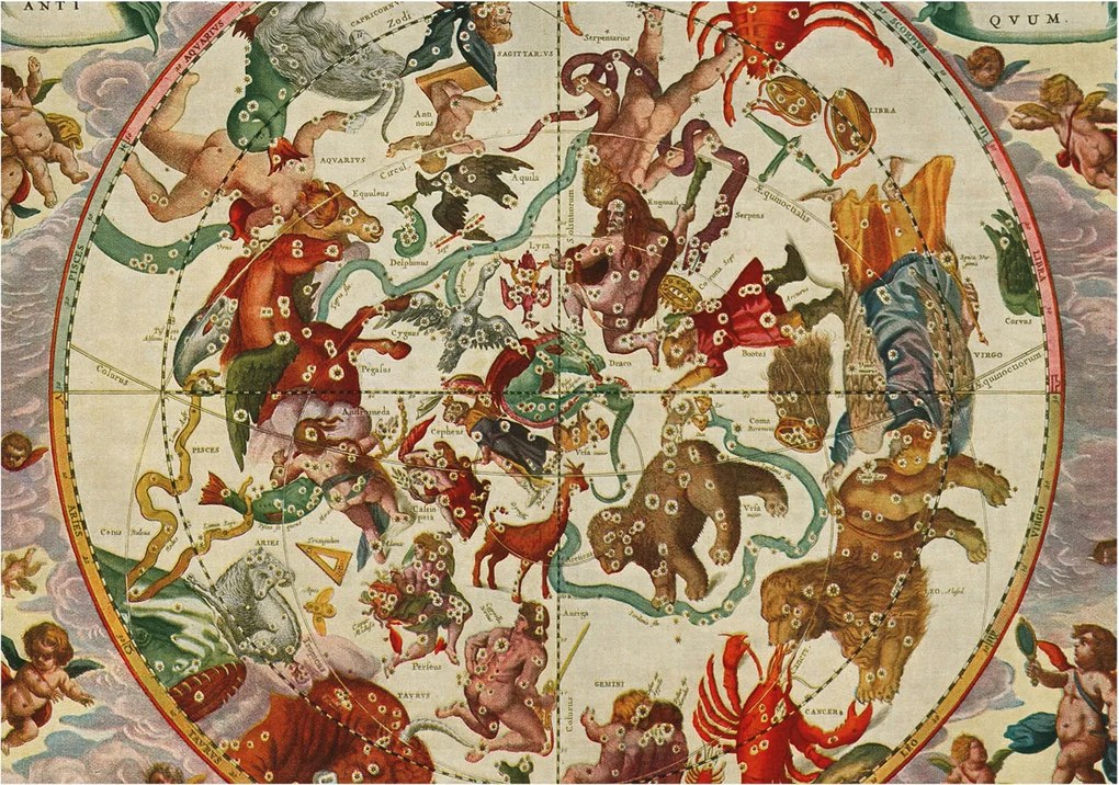 Fotótapéta Flizelin Fal a Hálószobába Csillag kompozíciók 208x146