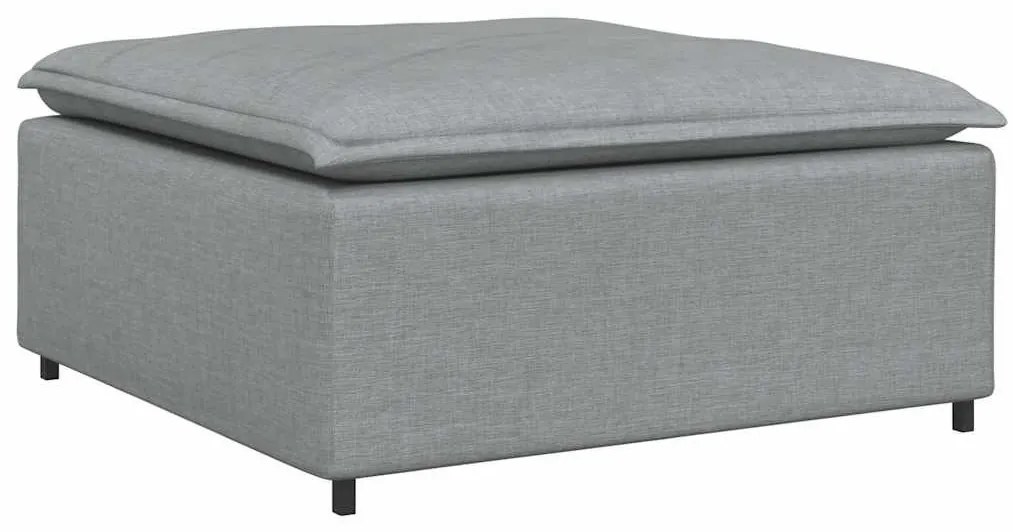 világosszürke moduláris kanapé lábzsámoly modul 100x100x48 cm