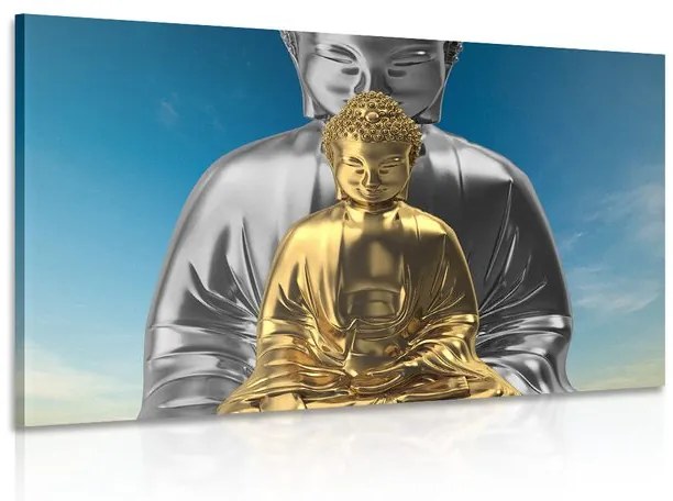 Kép meditáló Budhák