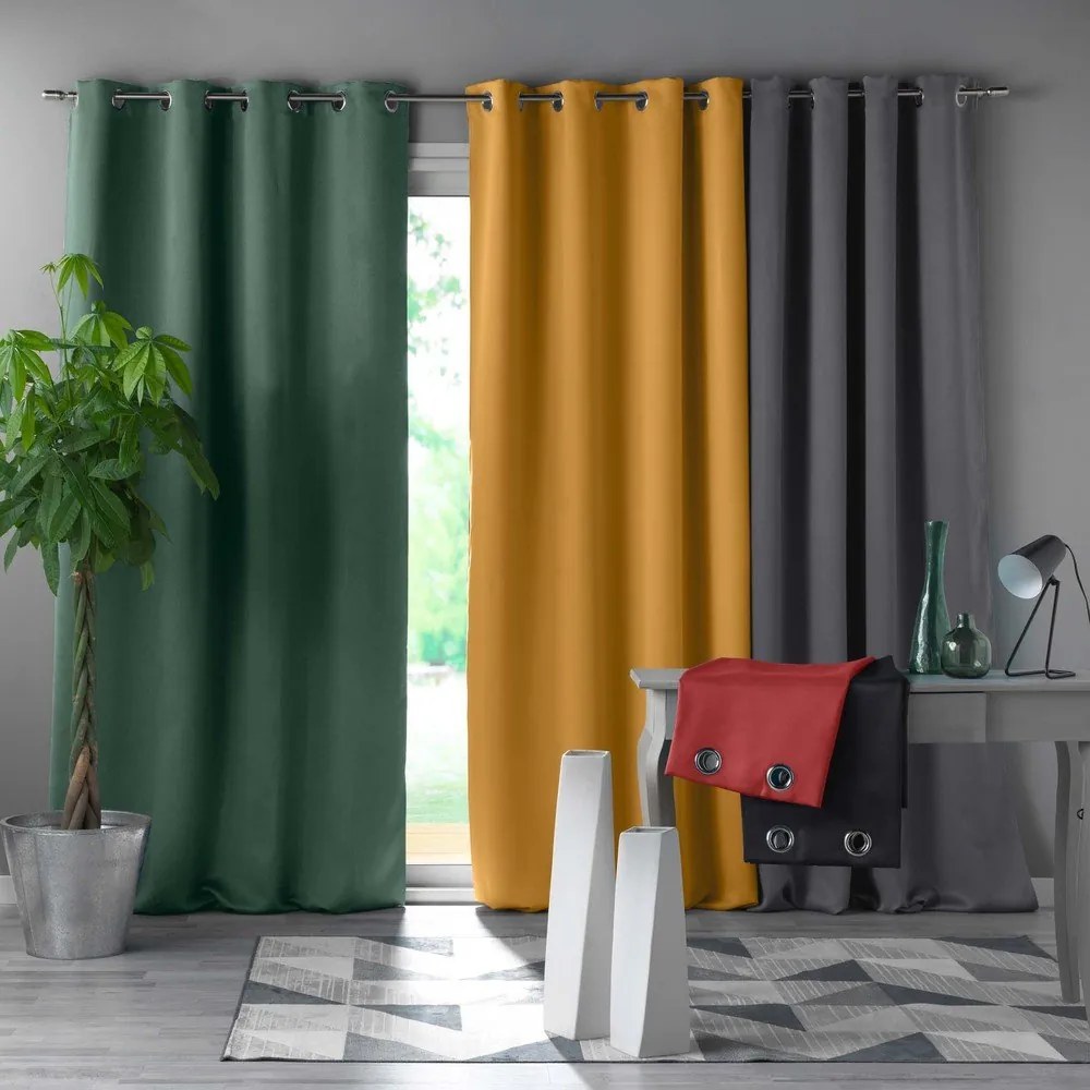 Okkersárga sötétítő függöny 135x240 cm Occult – douceur d'intérieur