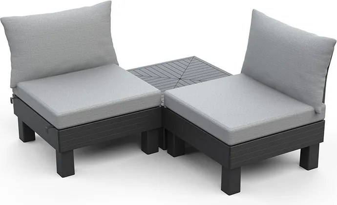 Elements balkon kerti bútor szett grafit