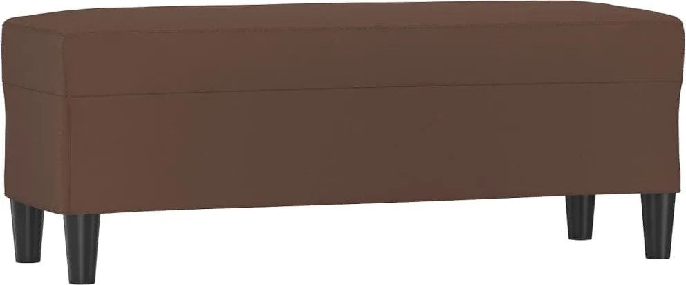 vidaXL barna műbőr pad 100 x 35 x 41 cm