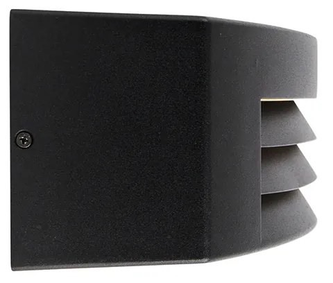 Okos kültéri fali lámpa fekete IP44, beleértve a Wifi A60-at - Hurricane