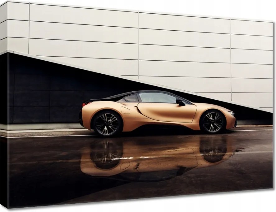 Vászonkép 70x50 Arany Bmw Autó