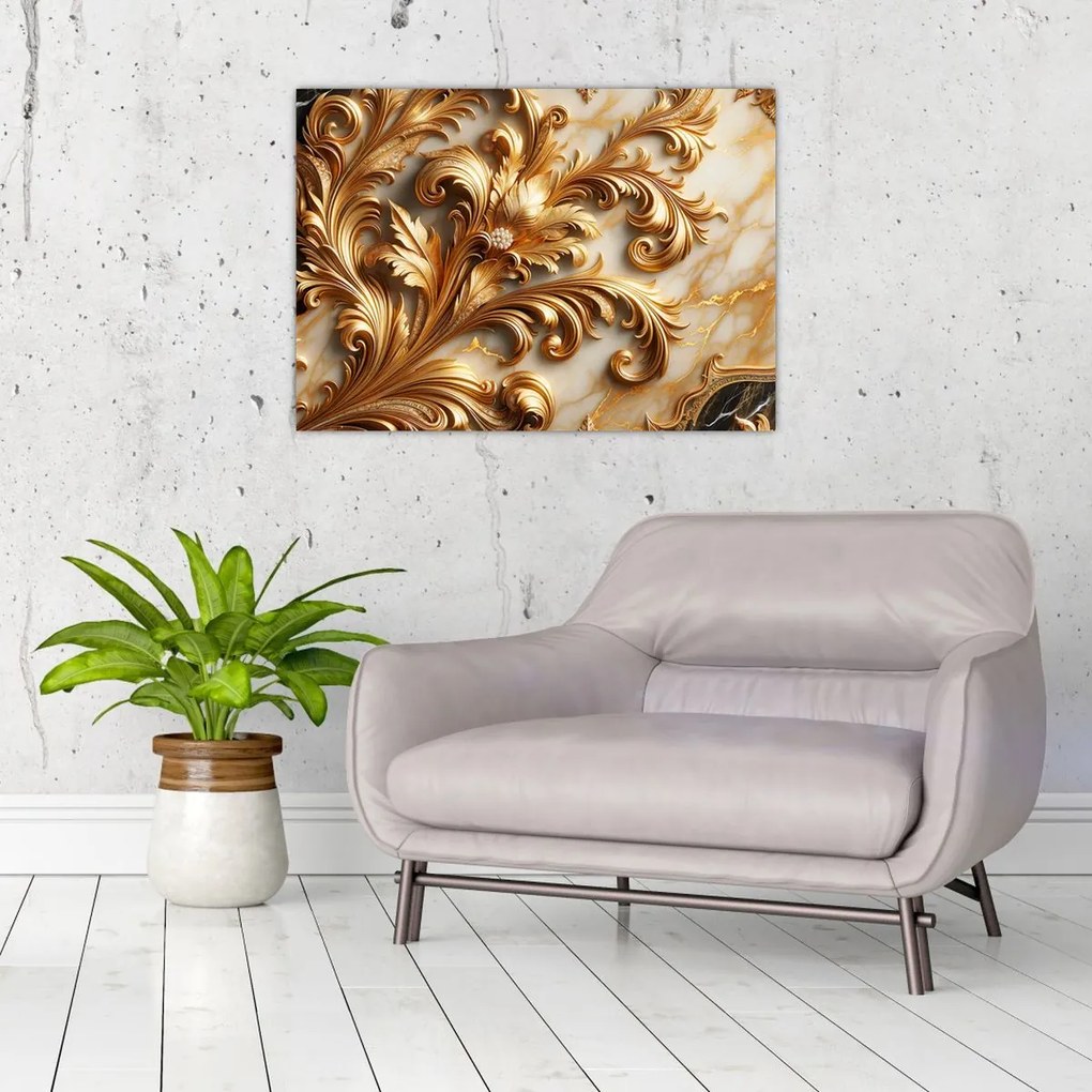 Kép - Márvány arannyal (70x50 cm)