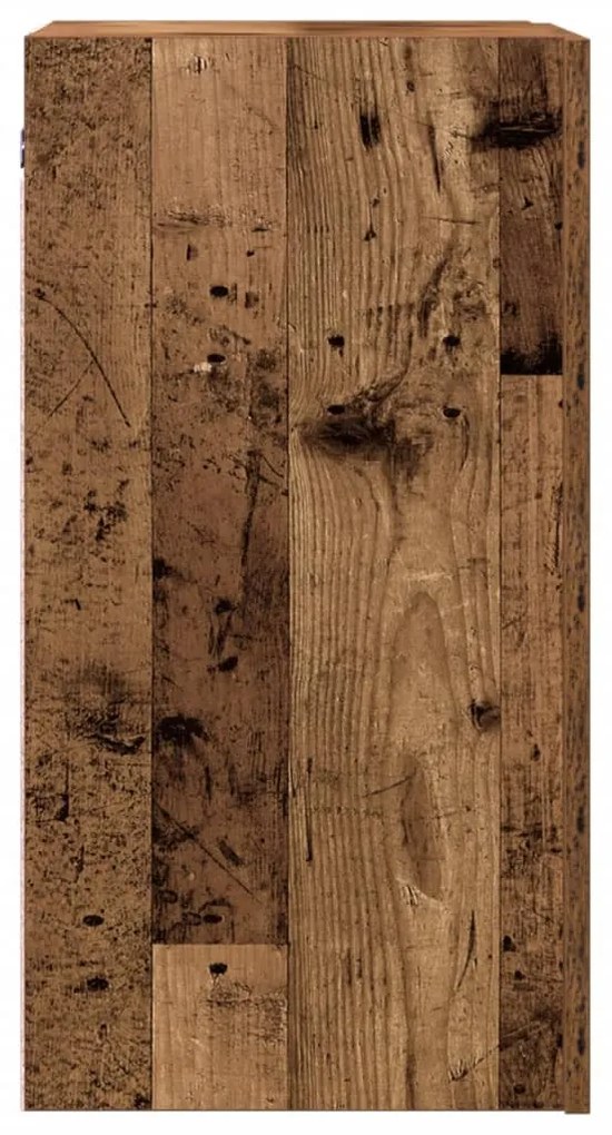 2 db antik fa színű szerelt fa TV-szekrény 30,5 x 30 x 60 cm