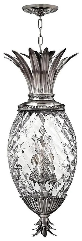 Hinkley HK-PLANT4-P-PL - Csillár láncon PLANTATION 4xE14/40W/230V ezüst