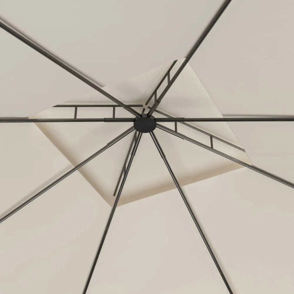 krémszínű pavilon 3 x 3 x 2,7 m 160 g/m²