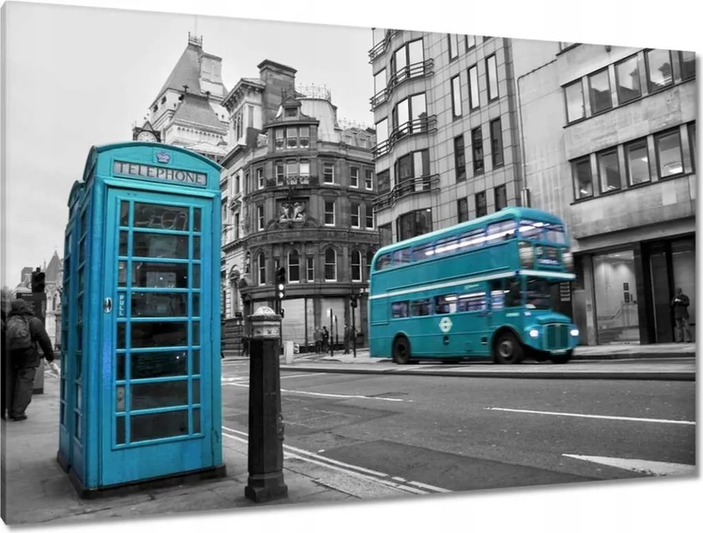 Festmények 120x80 Petrol blue in London