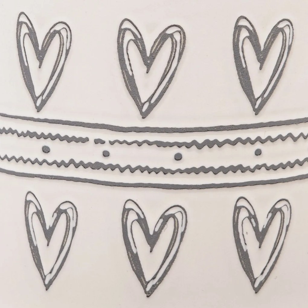 Kerámia bögre Szívek II, 450 ml