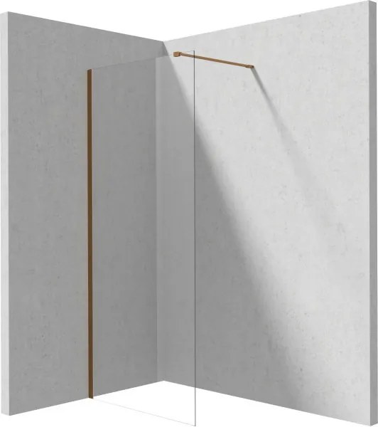 Prizma zuhanyfal_90x195, szálcsiszolt bronz