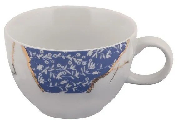 Fehér-kék porcelán csésze szett 6 db-os 0.9 l – Hermia
