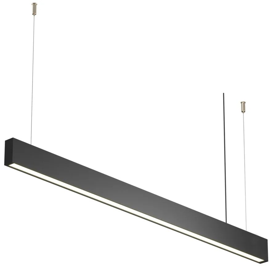 MAYTONI P051PL-36W2-7-6K-B BASIS Modern Led Függesztett Lámpa Fekete LED IP20