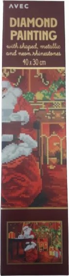 Festés Gyémánt Hímzés Neon Mikulás Ajándék Örök Gyémánt Kép