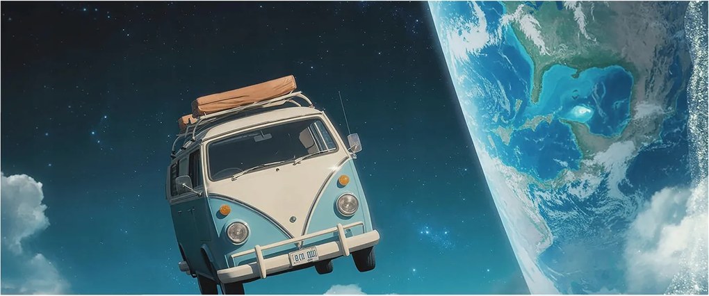 Dekoratív fotótapéta falra Könnyű összeszerelés Utazás kozmosz 250x104 Ragasztó