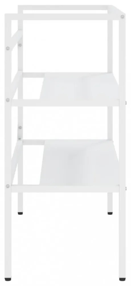 fehér vas fürdőszobai mosdókagylókeret 79 x 38 x 83 cm