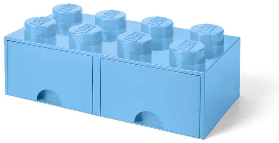 2 fiókos világoskék tárolódoboz - LEGO®