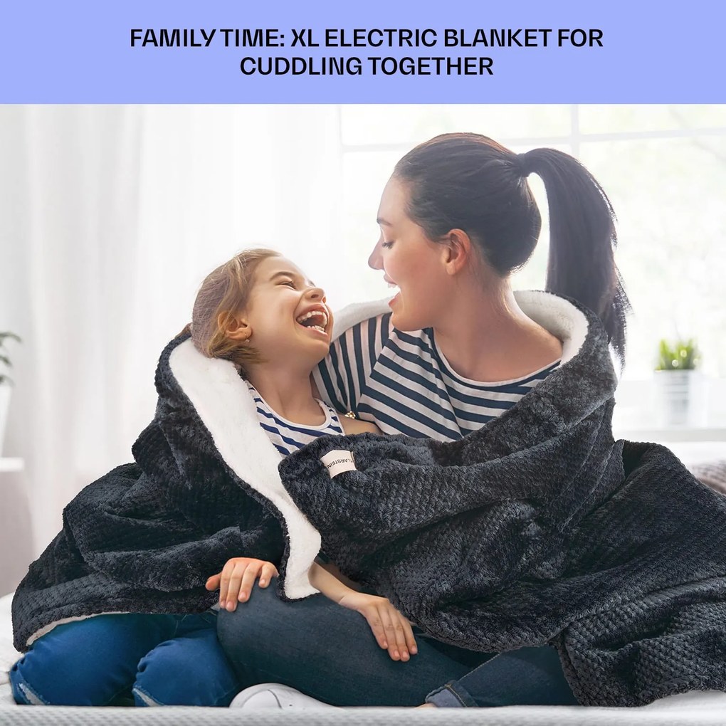 Klarstein DR Watson Deluxe XXL, elektromos takaró, 160 W, 9 fűtési fokozat, 200 x 180 cm