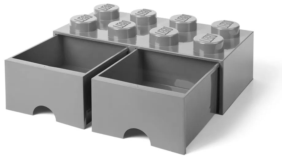 Szürke 2 fiókos tárolódoboz - LEGO®