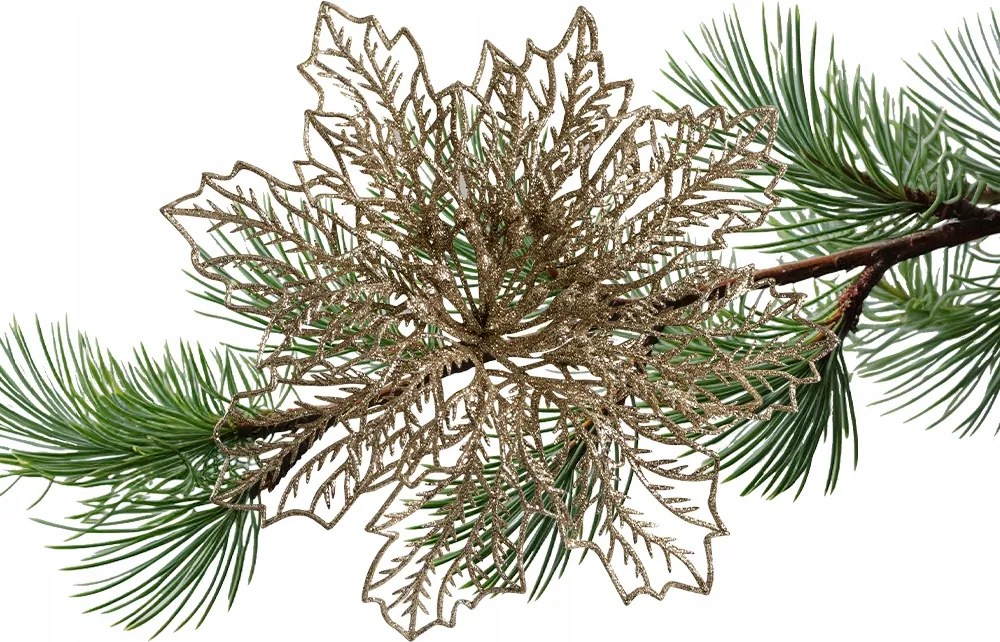 Arany karácsonyfadíszek Karácsonyi Virág Karácsonyi gömbök