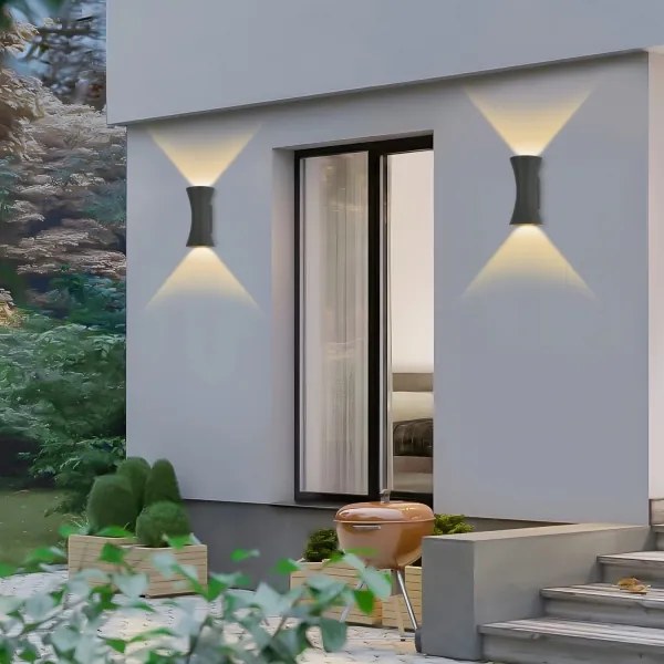 Brilagi - LED kültéri fali lámpa BICON LED/10W/230V antracit IP44