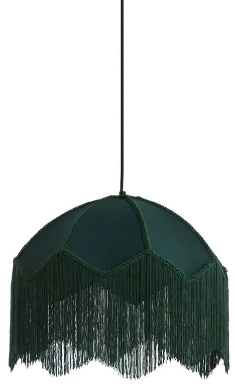 Petróleum színű függőlámpa textil búrával ø 40 cm Malacia – Light &amp; Living